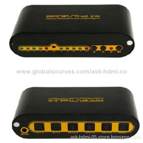 Toslink/optical audio matrix 4x2